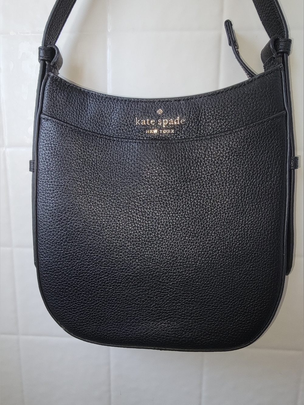 Kate Spade Black Pebbled Leather Crossbody Bag